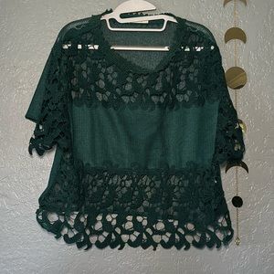 Zara Mesh Lace Top